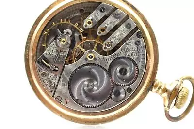 1903 Elgin 17j 241 3 Finger Bridge 16s Gold Filled Pocket Watch To Repair • $49.99