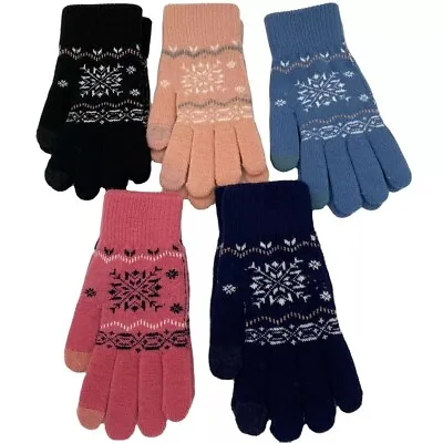 Winter Hands Knitted Warm Women Winter Gloves Magic Custom • £4.69