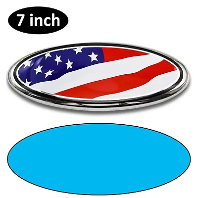 7  Inch Ford F150 Accessories FRONT GRILL Tailgate US Flag Oval Emblem Badge • $10.29