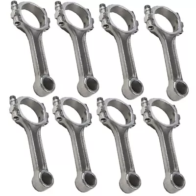 Small Block Chevy SBC 350 5140 Steel I-Beam Connecting Rods 5.7 Inch Press Pin • $258.99