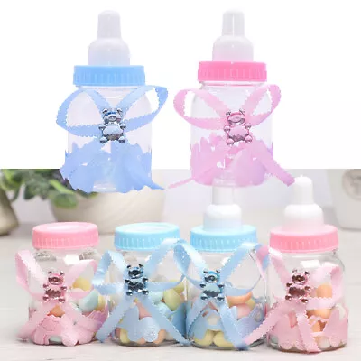 12X Fillable Bottles Sweet Candy Boxes Baby Shower Baptism Party Table Decor • $13.59