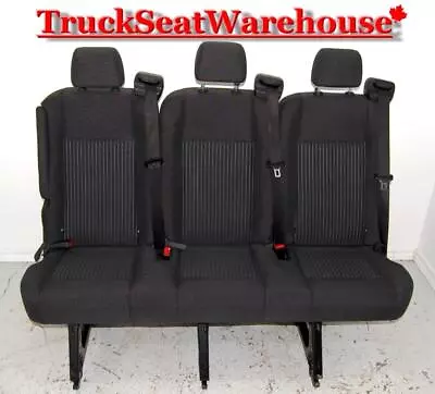 Ford Transit Passenger Van 2018 Removable 55 In. Black Cloth Triple Bench Seat • $1885