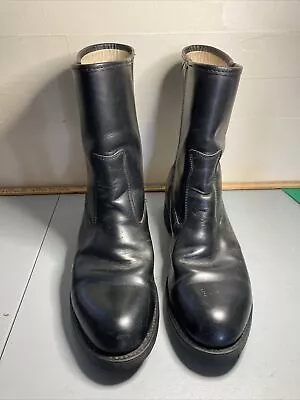 Vintage Sears Made In USA Motorcycle Biker Leather Work Pull On Boots Size 9.5D • $97