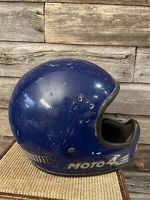 Vintage Bell Helmet Moto 4 Bell Helmet Full Face • $18.40