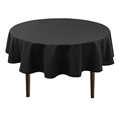 Round Tablecloth 80 Inch - Waterproof Stain Resistant Spillproof Polyester Fa... • $31.55