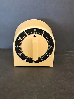 Vintage  Minute Yellow Kitchen Timer Rare Back Appears Generic Working Condition • $10.99