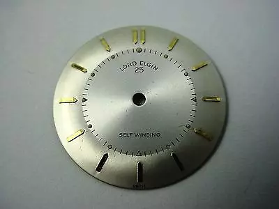 Lord Elgin 25 Selfwinding Pearl 27.73mm Vintage Watch Dial Gold Arrow Markers • $49