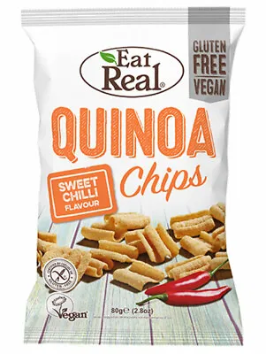 Quinoa Chips With Sweet Chilli 80g (Eat Real) • £6.10