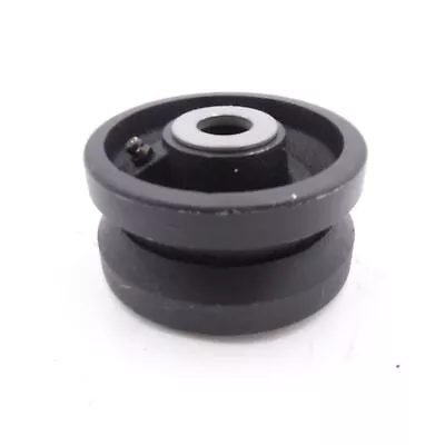 $19.99 • Buy Cast Iron V-Groove Track Caster 4  Dia. 2  W 3/4  Axle Size