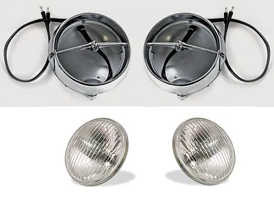NEW! 1965 - 1966 - 1967 Mustang GT Fog Light Lamps Housings Bulbs Set Of 2 Pair • $109.90