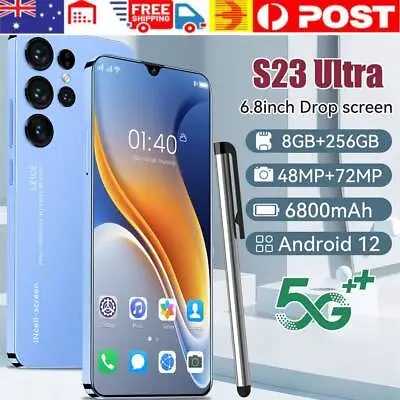 S23 Ultra 6.8  8GB+256GB Smartphone Android 12 Unlocked 5G LTE Mobile Phones • $159.99