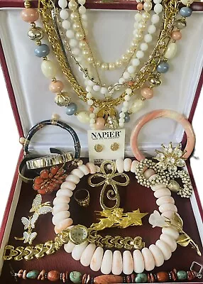 Vintage Estate Costume Jewelry Lot! MONET NAPIER And More! • $49.99