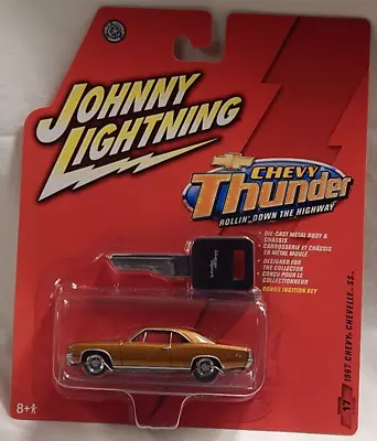 1967 Chevelle SS Granada Gold Muscle Car Johnny Lightning Chevy Thunder • $24.99