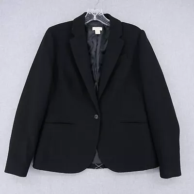 J. Crew Suit Jacket Womens Size 4 Black Pockets Blazer Business Casual • $17.49