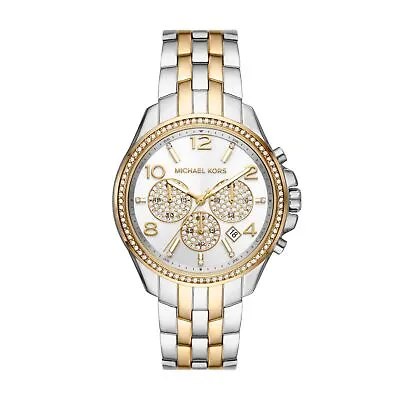 Womens Wristwatch MICHAEL KORS PILOT MK7252 Stainless Steel Golden Swarovski • $218.49