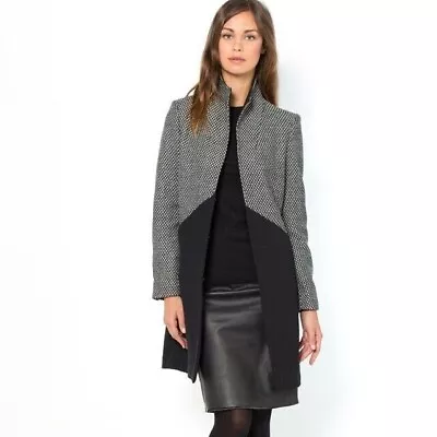 La Redoute Laura Clement Elegant Grey Coat Size 14 Bnwt • £29.99