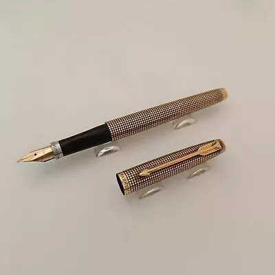 Vintage Parker 75 Cisele Vermeil Fountain Pen Made In USA • $249