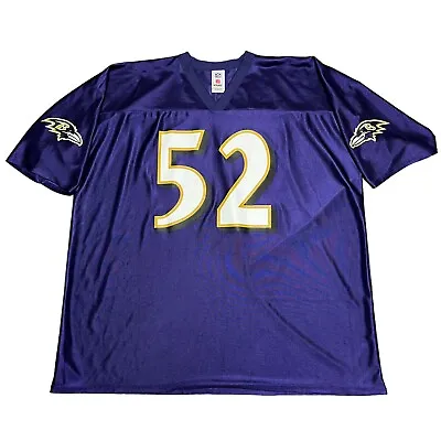 NFL Players Baltimore Ravens #52 R. Ray Lewis Football Jersey - Size 3XL • $35