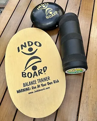 Indo Board Balance Board Deck Roller And Stability Cushion • $150