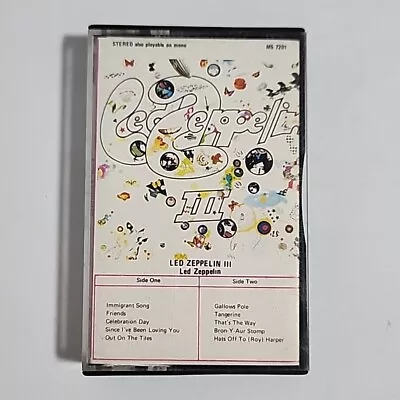 LED ZEPPELIN - 'III' Cassette Tape Album AUST. PRESSING ATLANTIC/WEA RECORDS • $19.99