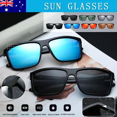 $15.99 • Buy Polarized Mens Sunglasses Polarised New Style Square Frame Glasses UV400 AUstock
