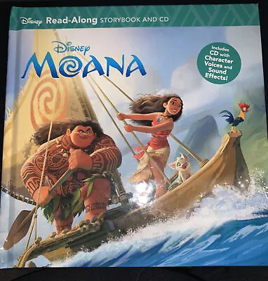 Disney Moana Read-Along Storybook And CD • $4.40