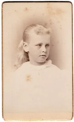 CIRCA 1880s CDV MANCHESTER BROS LITTLE GIRL IN DRESS PROVIDENCE RHODE ISLAND • $9.99