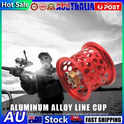 Low Profile Casting Fishing Reel Modified Line Cup For DAIWA Steez (Red) • $22.33