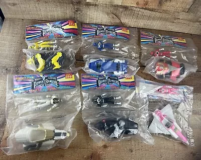 VTG Power Rangers  Vehicles Figure 1995 Saban McDonalds Toys Complete Set 6 New • $56.97