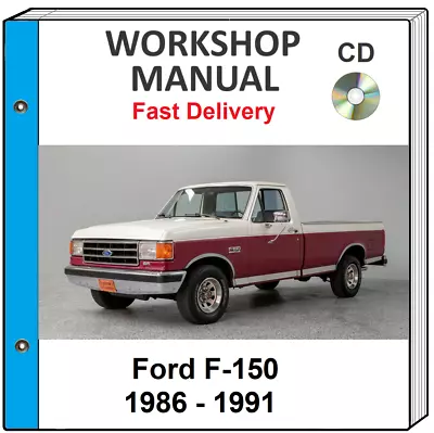 Ford F-150 F150 1986 1987 1988 1989 1990 1991 Service Repair Workshop Manual Cd • $9.99