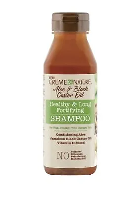 Creme Of Nature Aloe & Black Castor Oil Healthy & Long Fortifying Shampoo(12)oz • £9.99