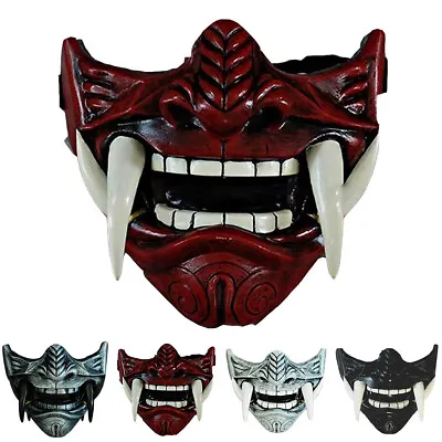 £12.89 • Buy Halloween Japanese Prajna Devil Hannya Noh Kabuki Demon Oni Samurai Mask Adults