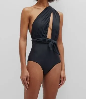 $145 Lenny Niemeyer Women's Black Chic Convertible One Piece Swimsuit Size Large • $46.78