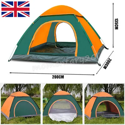 4/5 Man Person Automatic Pop Up Tent Camping Outdoor Family Hiking Instant Tent- • £17.98