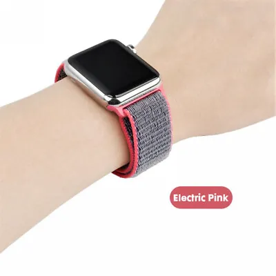 $9.99 • Buy 45/40/44/38/42mm Nylon Sport Loop IWatch Strap Band For Apple Watch 7 6 5 4 SE