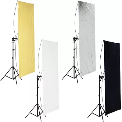 Neewer 90x180cm Photo Studio Gold/Silver & Black/White Flat Panel Reflector • $77.39