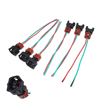 $14.03 • Buy 6pcs Fuel Injector Connector Pigtail Harness For Nissan 300ZX, 90-94TT, 90-93NA