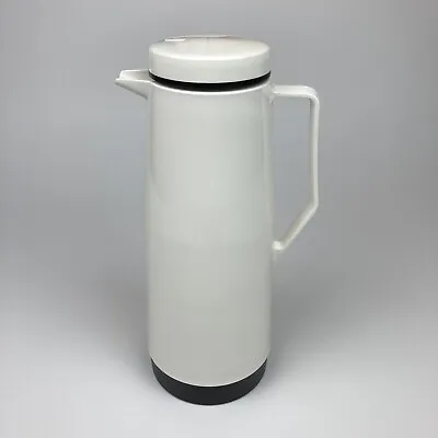 Vintage Thermos Coffee Butler Thermal White Vacuum Insulated Glass Carafe Clean • $8.95