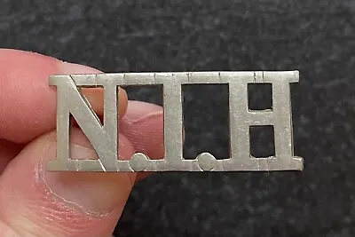 North Irish Horse Original White Metal Shoulder Title • £75