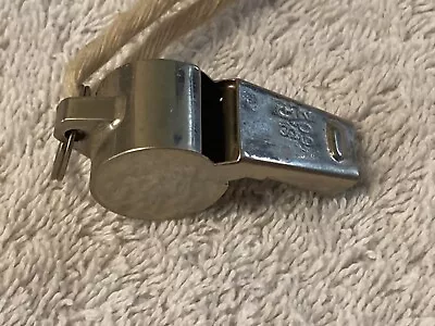 Vintage Whistle P.S.G. #602 Silver Tone Metal Whistle Hong Kong Works. • $12.99