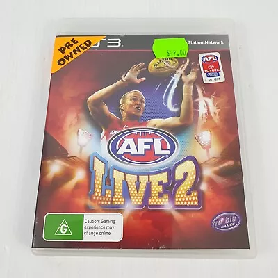 AFL Live 2 Game For Sony PlayStation 3 PS3 With Manual PAL Reg 4 D13 • $23.75