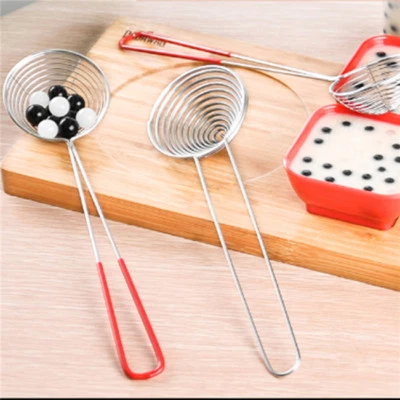 £3.34 • Buy Strainer Colander Ladle Spoon Spiral Mesh Stainless Steel Kitchen Utensils FA