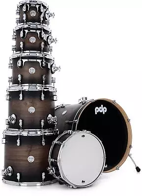 PDP Concept Maple Shell Pack - 7-piece - Satin Charcoal Burst • $1299.99