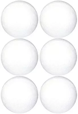 Smooth Foam Balls Craft Supplies 4-Inch White 6-Pack • $9.99