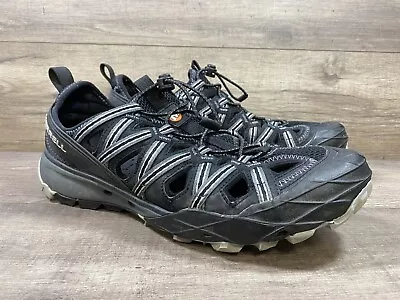 Merrell Choprock Sandals Vibram Hiking Trails Black Gray Soles Mens Size 10 • $31.20