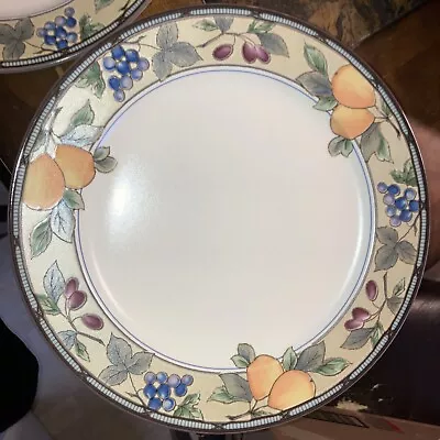 Mikasa Intaglio Garden Harvest CAC29 Set Of 4 Dinner Plates • $56.99