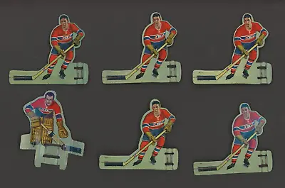 1960's Vintage Coleco Table Hockey Metal Players Montreal Set (6)   *8293 • $43.58