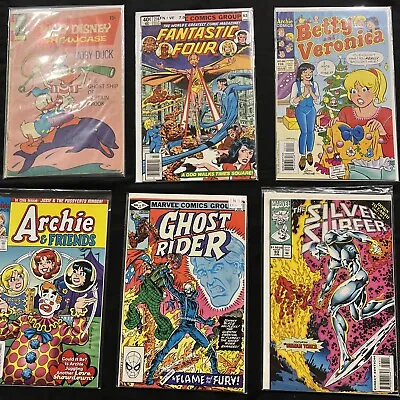 LOT OF 6 VINTAGE 60’s 70’s 80’s & 90’s COMIC BOOKS SEE PHOTOS Lot K • $12.99