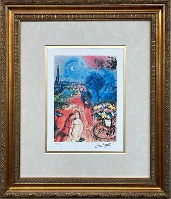 Marc Chagall  Serenade  RARE CUSTOM FRAMED Limited Edition • $169.99