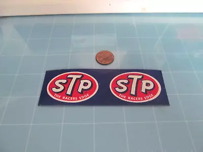 STP SMALL PAIR VINTAGE Sticker / Decal  RACING ORIGINAL Old Stock • $1.98